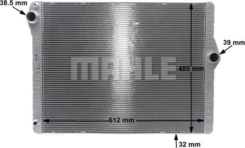 MAHLE CR 1585 000S - Радіатор, охолодження двигуна autocars.com.ua