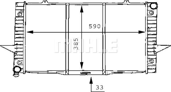 MAHLE CR 165 000S - Радіатор, охолодження двигуна autocars.com.ua