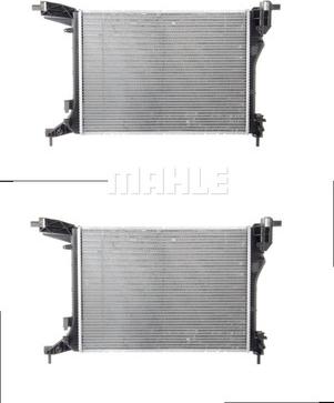 MAHLE CR 1660 000P - Радіатор, охолодження двигуна autocars.com.ua