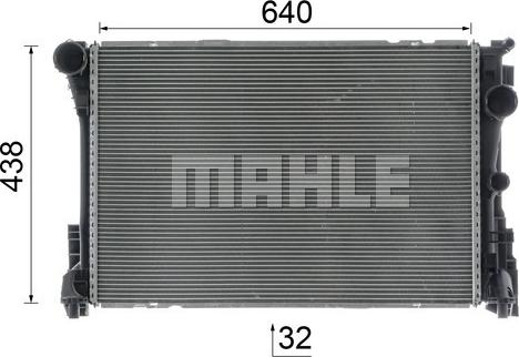 MAHLE CR 1684 000P - Радиатор, охлаждение двигателя avtokuzovplus.com.ua