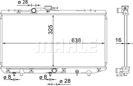 MAHLE CR 1699 000S - Радіатор, охолодження двигуна autocars.com.ua