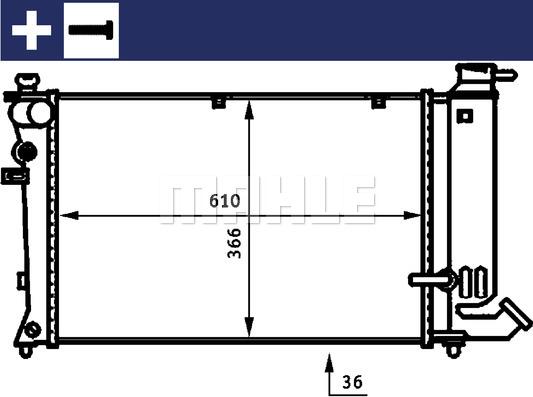 MAHLE CR 170 000S - Радіатор, охолодження двигуна autocars.com.ua