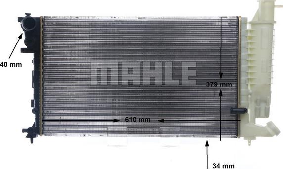 MAHLE CR 170 000S - Радіатор, охолодження двигуна autocars.com.ua