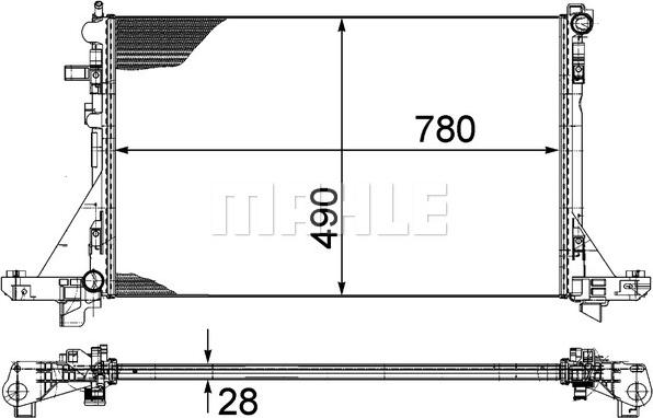 MAHLE CR 1770 000P - Радіатор, охолодження двигуна autocars.com.ua