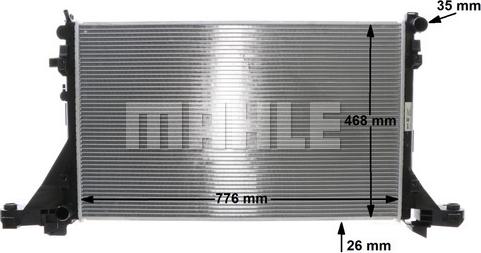 MAHLE CR 1770 000S - Радіатор, охолодження двигуна autocars.com.ua