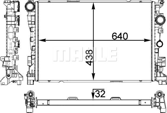 MAHLE CR 1772 000P - Радіатор, охолодження двигуна autocars.com.ua