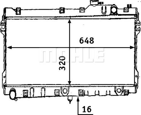 MAHLE CR 185 000S - Радіатор, охолодження двигуна autocars.com.ua