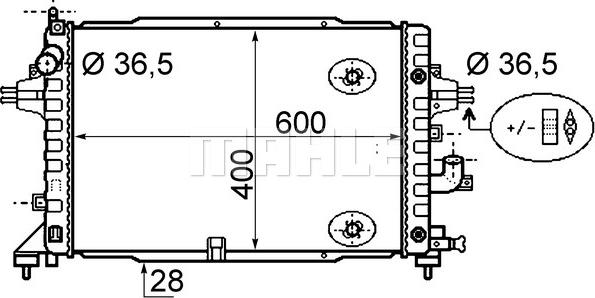 MAHLE CR 1858 000S - Радиатор, охлаждение двигателя avtokuzovplus.com.ua