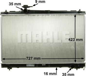 MAHLE CR 1866 000S - Радиатор, охлаждение двигателя avtokuzovplus.com.ua