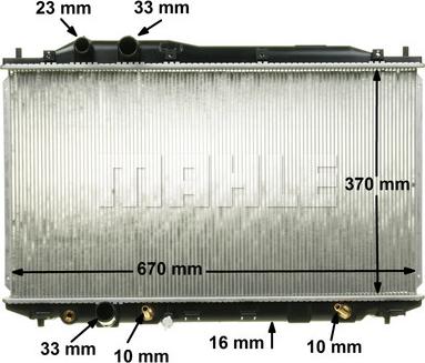 MAHLE CR 1894 000S - Радиатор, охлаждение двигателя autodnr.net