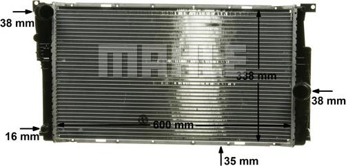 MAHLE CR 1907 000P - Радіатор, охолодження двигуна autocars.com.ua