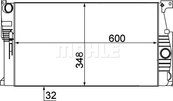 MAHLE CR 1908 000P - Радиатор, охлаждение двигателя autodnr.net
