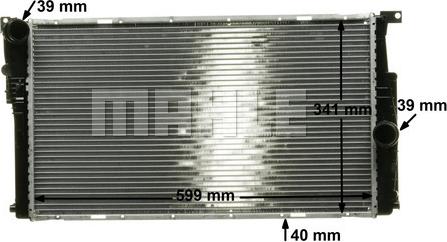 MAHLE CR 1908 000P - Радиатор, охлаждение двигателя autodnr.net