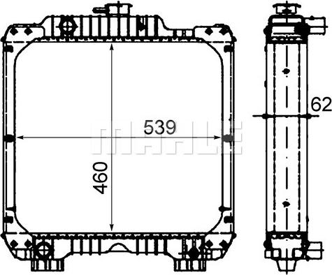 MAHLE CR 1926 000P - Радіатор, охолодження двигуна autocars.com.ua