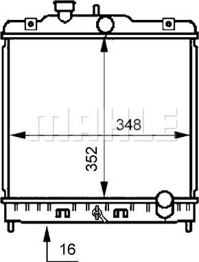 MAHLE CR 194 000S - Радіатор, охолодження двигуна autocars.com.ua