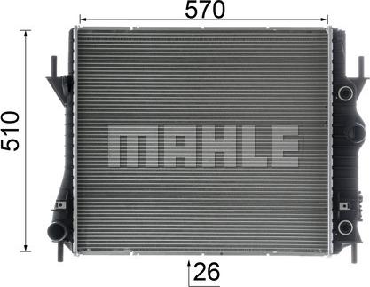 MAHLE CR 1965 000P - Радіатор, охолодження двигуна autocars.com.ua