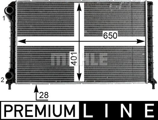 MAHLE CR 1990 000P - Радіатор, охолодження двигуна autocars.com.ua