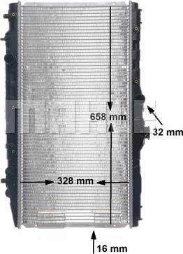 MAHLE CR 200 000S - Радіатор, охолодження двигуна autocars.com.ua