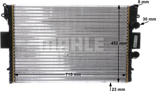 MAHLE CR 2006 000P - Радіатор, охолодження двигуна autocars.com.ua