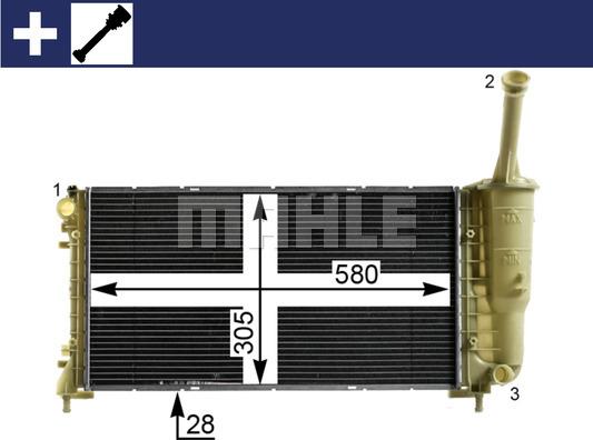 MAHLE CR 2010 000S - Радіатор, охолодження двигуна autocars.com.ua