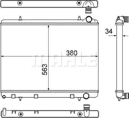 MAHLE CR 2033 000S - Радіатор, охолодження двигуна autocars.com.ua