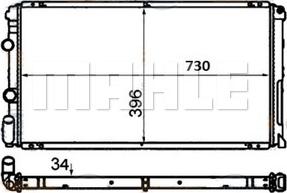 MAHLE CR 204 000S - Радіатор охолодження autocars.com.ua