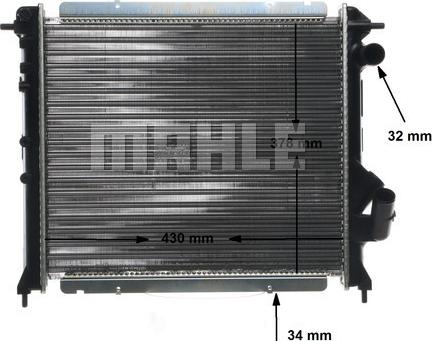 MAHLE CR 209 000S - Радіатор, охолодження двигуна autocars.com.ua