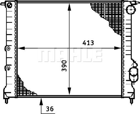 MAHLE CR 209 000S - Радіатор, охолодження двигуна autocars.com.ua