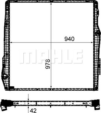 MAHLE CR 2093 000P - Радіатор, охолодження двигуна autocars.com.ua