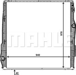 MAHLE CR 2093 000P - Радіатор, охолодження двигуна autocars.com.ua