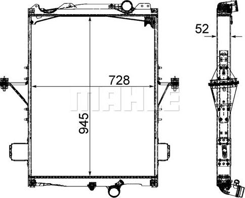 MAHLE CR 2096 000P - Радіатор, охолодження двигуна autocars.com.ua