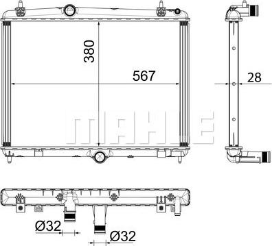 MAHLE CR 2113 000P - Радіатор, охолодження двигуна autocars.com.ua