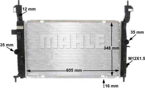 MAHLE CR 2119 000S - Радіатор, охолодження двигуна autocars.com.ua