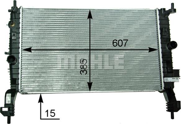 MAHLE CR 2120 000P - Радіатор, охолодження двигуна autocars.com.ua