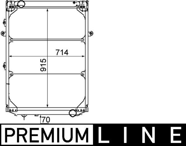 MAHLE CR 214 000P - Радіатор, охолодження двигуна autocars.com.ua
