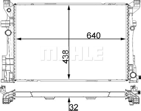 MAHLE CR 2171 000P - Радіатор, охолодження двигуна autocars.com.ua