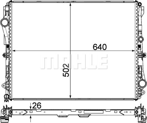 MAHLE CR 2172 000P - Радиатор, охлаждение двигателя avtokuzovplus.com.ua