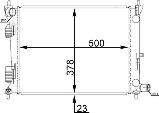 MAHLE CR 2194 000S - Радіатор, охолодження двигуна autocars.com.ua