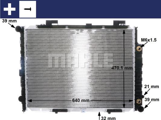 MAHLE CR 2204 001S - Радіатор, охолодження двигуна autocars.com.ua