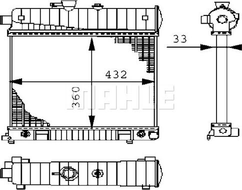 MAHLE CR 2207 000S - Радіатор, охолодження двигуна autocars.com.ua