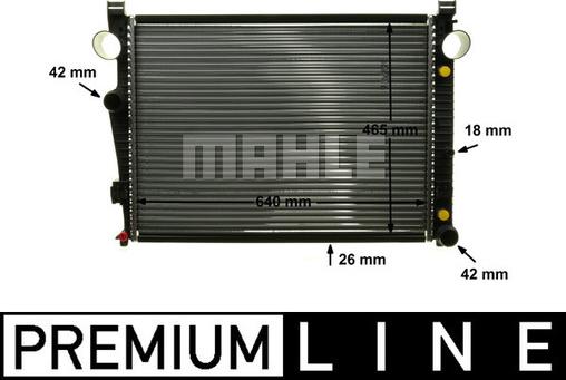 MAHLE CR 2208 000P - Радиатор, охлаждение двигателя avtokuzovplus.com.ua