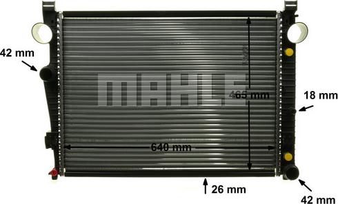 MAHLE CR 2208 000P - Радиатор, охлаждение двигателя avtokuzovplus.com.ua