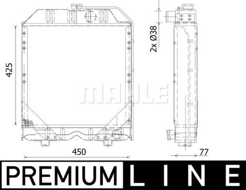 MAHLE CR 2294 000P - Радіатор, охолодження двигуна autocars.com.ua