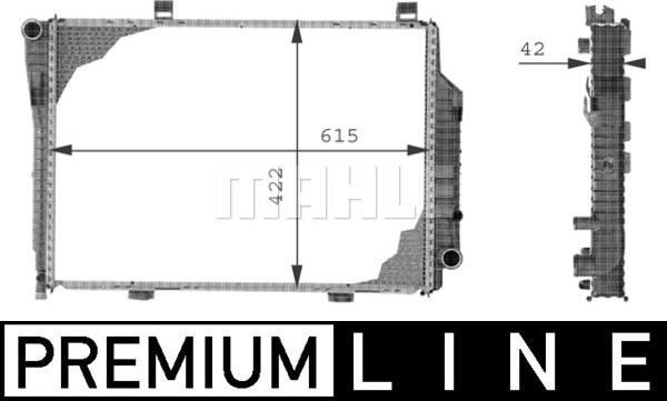 MAHLE CR 230 000P - Радіатор, охолодження двигуна autocars.com.ua