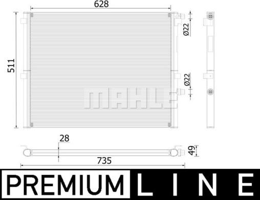 MAHLE CR 2307 000P - Радіатор, охолодження двигуна autocars.com.ua