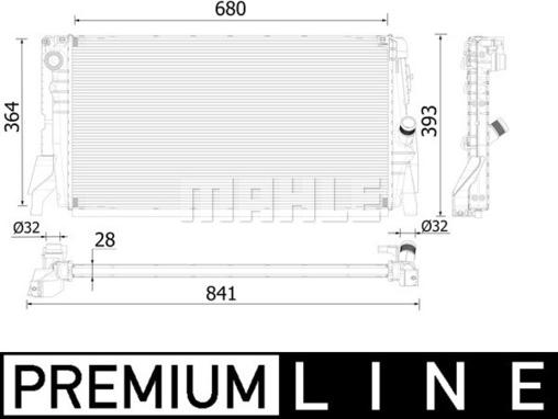 MAHLE CR 2314 000P - Радіатор, охолодження двигуна autocars.com.ua