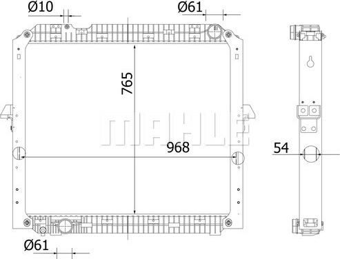 MAHLE CR 2326 000S - Радіатор, охолодження двигуна autocars.com.ua