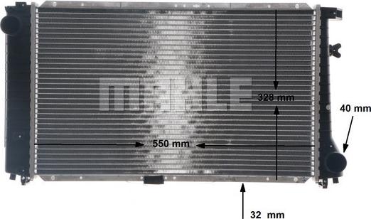 MAHLE CR 238 000S - Радіатор, охолодження двигуна autocars.com.ua