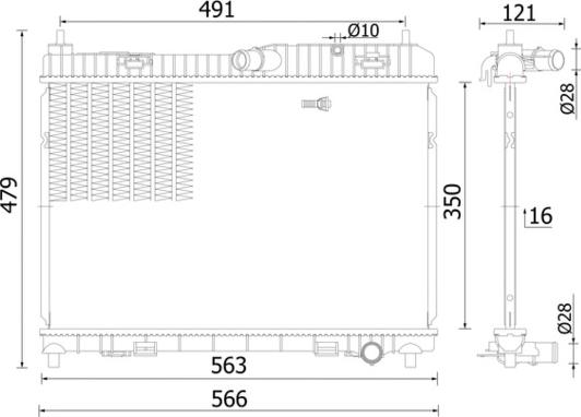 MAHLE CR 2427 000S - Радіатор, охолодження двигуна autocars.com.ua