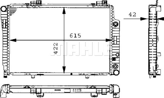 MAHLE CR 248 000S - Радиатор, охлаждение двигателя avtokuzovplus.com.ua